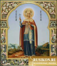 рукописная икона Святой царицы Елены Равноапостольной